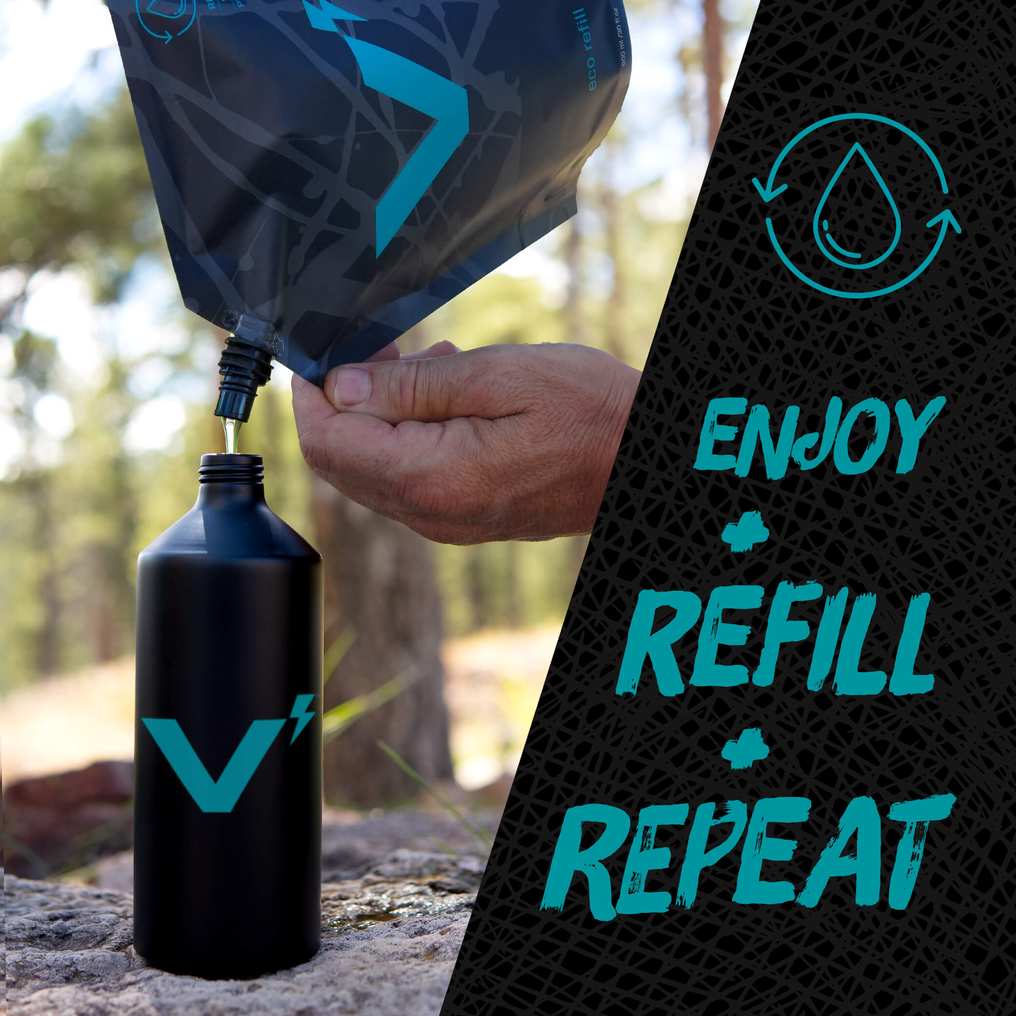 VOLTSquare-Refill-Enjoy-01 Volt enjoy + refill + repeat refill bag filling aluminum after shave bottle